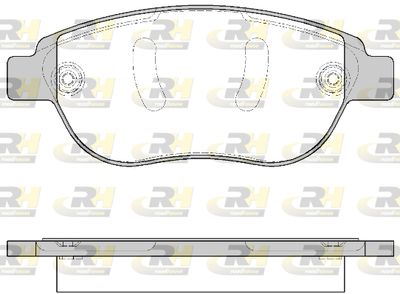 284110 ROADHOUSE Комплект тормозных колодок, дисковый тормоз