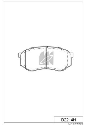 D2214H MK Kashiyama Комплект тормозных колодок, дисковый тормоз
