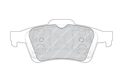FDB1675 FERODO Комплект тормозных колодок, дисковый тормоз