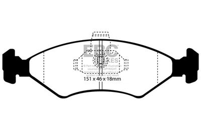 DP21051 EBC Brakes Комплект тормозных колодок, дисковый тормоз