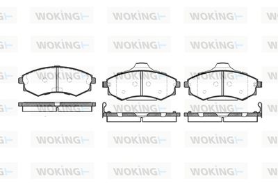 P218382 WOKING Комплект тормозных колодок, дисковый тормоз