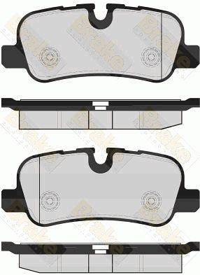 PA1673 Brake ENGINEERING Комплект тормозных колодок, дисковый тормоз