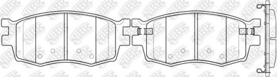 PN0435 NiBK Комплект тормозных колодок, дисковый тормоз