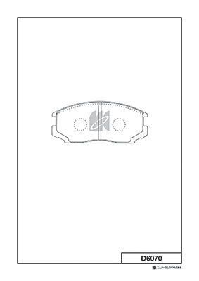 D6070 MK Kashiyama Комплект тормозных колодок, дисковый тормоз