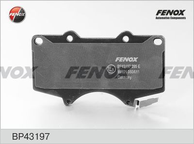 BP43197 FENOX Комплект тормозных колодок, дисковый тормоз