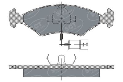 SP142PR SCT - MANNOL Комплект тормозных колодок, дисковый тормоз