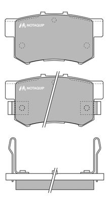 LVXL550 MOTAQUIP Комплект тормозных колодок, дисковый тормоз