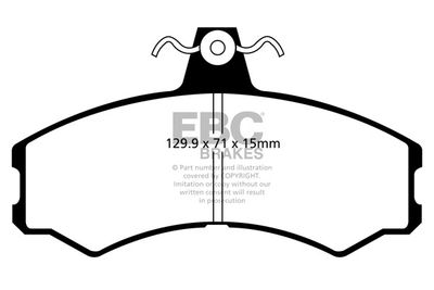 DP4252 EBC Brakes Комплект тормозных колодок, дисковый тормоз