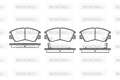 P375302 WOKING Комплект тормозных колодок, дисковый тормоз