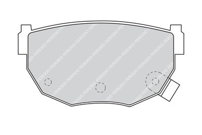 FDB484 FERODO Комплект тормозных колодок, дисковый тормоз