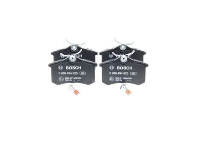 0986494923 BOSCH Комплект тормозных колодок, дисковый тормоз