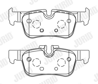 573767J JURID Комплект тормозных колодок, дисковый тормоз