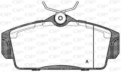 BPA070400 OPEN PARTS Комплект тормозных колодок, дисковый тормоз