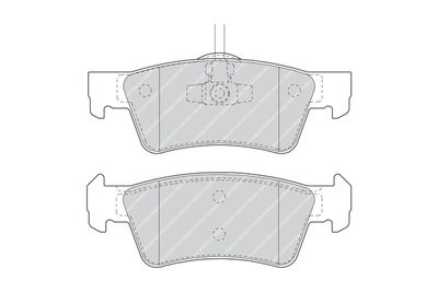 FDB1460 FERODO Комплект тормозных колодок, дисковый тормоз