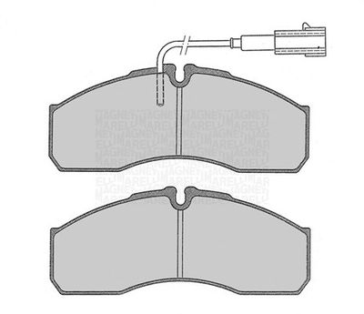 363916060479 MAGNETI MARELLI Комплект тормозных колодок, дисковый тормоз