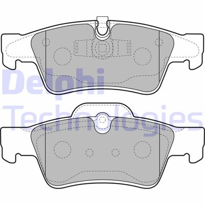 LP2124 DELPHI Комплект тормозных колодок, дисковый тормоз