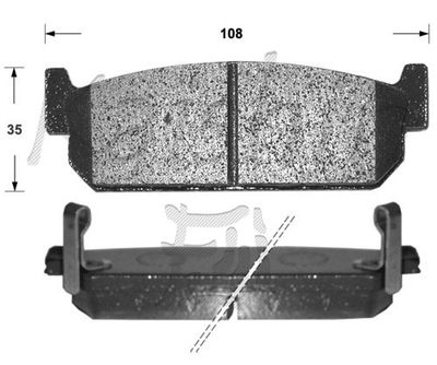 FK1167 KAISHIN Комплект тормозных колодок, дисковый тормоз