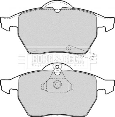 BBP1643 BORG & BECK Комплект тормозных колодок, дисковый тормоз