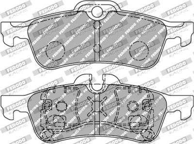 FCP1676H FERODO RACING Комплект тормозных колодок, дисковый тормоз