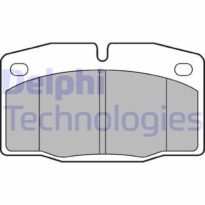 LP581 DELPHI Комплект тормозных колодок, дисковый тормоз