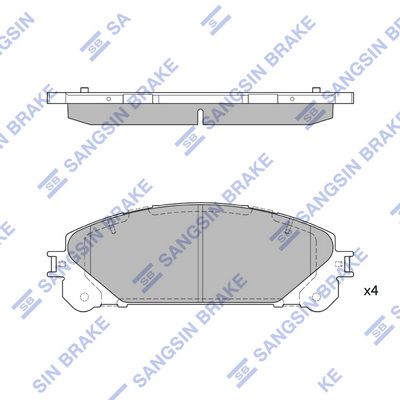 SP2137 Hi-Q Комплект тормозных колодок, дисковый тормоз