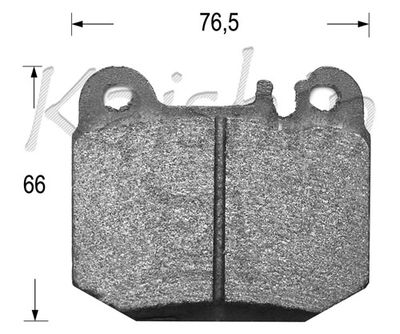 FK10080 KAISHIN Комплект тормозных колодок, дисковый тормоз