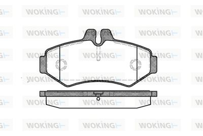 P633300 WOKING Комплект тормозных колодок, дисковый тормоз