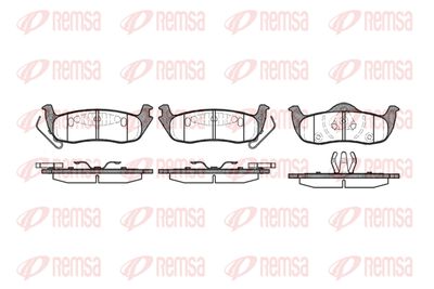 110610 REMSA Комплект тормозных колодок, дисковый тормоз