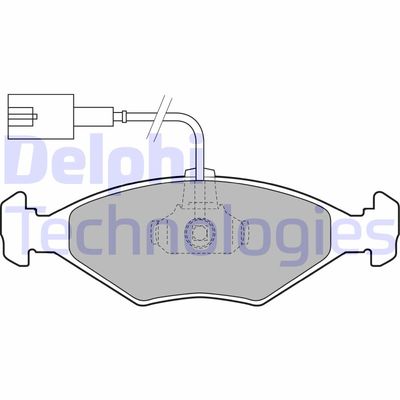 LP1855 DELPHI Комплект тормозных колодок, дисковый тормоз