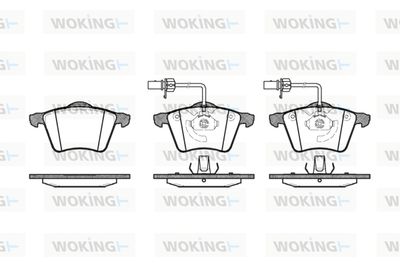 P621302 WOKING Комплект тормозных колодок, дисковый тормоз