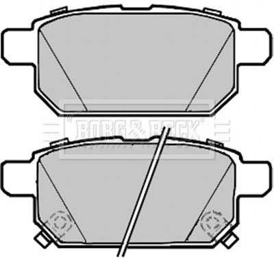 BBP2300 BORG & BECK Комплект тормозных колодок, дисковый тормоз