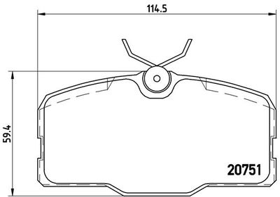 P50006 BREMBO Комплект тормозных колодок, дисковый тормоз