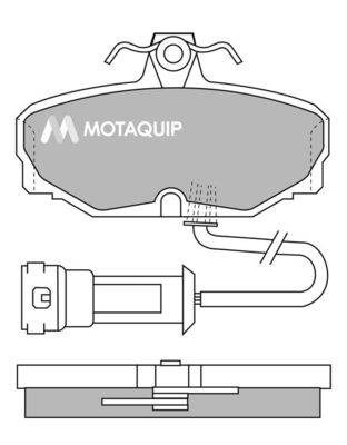 LVXL389 MOTAQUIP Комплект тормозных колодок, дисковый тормоз