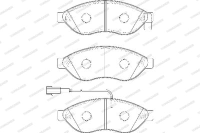 WBP24468A WAGNER Комплект тормозных колодок, дисковый тормоз