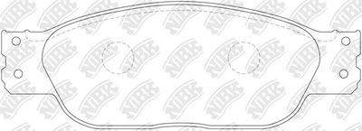 PN0142 NiBK Комплект тормозных колодок, дисковый тормоз