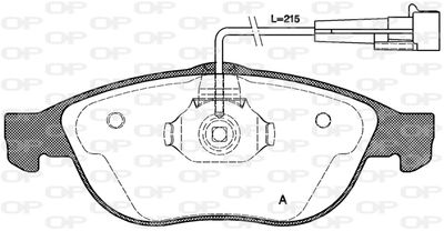 BPA066002 OPEN PARTS Комплект тормозных колодок, дисковый тормоз