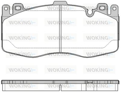 P1642300 WOKING Комплект тормозных колодок, дисковый тормоз