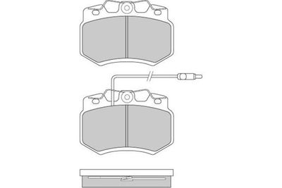 120276 E.T.F. Комплект тормозных колодок, дисковый тормоз