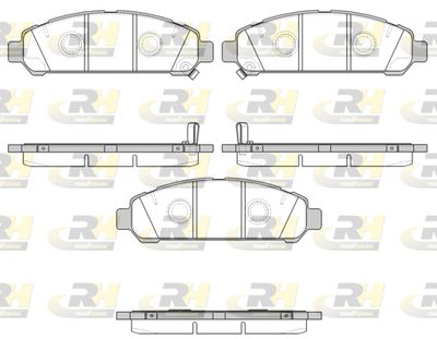 2135702 ROADHOUSE Комплект тормозных колодок, дисковый тормоз