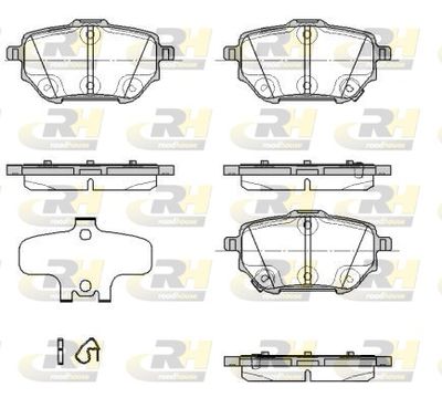 2193702 ROADHOUSE Комплект тормозных колодок, дисковый тормоз
