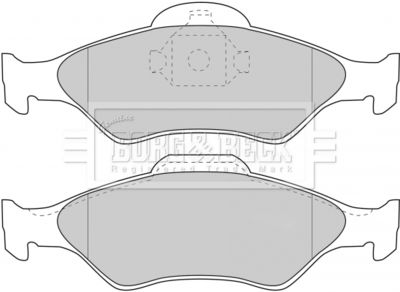 BBP1616 BORG & BECK Комплект тормозных колодок, дисковый тормоз