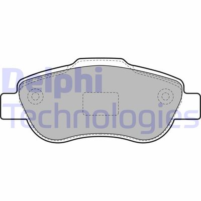 LP1929 DELPHI Комплект тормозных колодок, дисковый тормоз