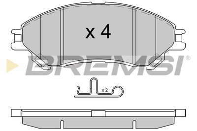 BP3603 BREMSI Комплект тормозных колодок, дисковый тормоз