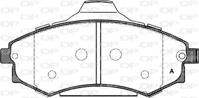 BPA031882 OPEN PARTS Комплект тормозных колодок, дисковый тормоз