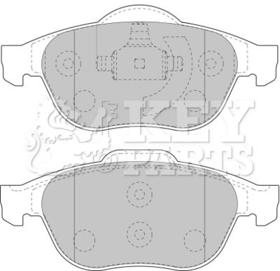 KBP1731 KEY PARTS Комплект тормозных колодок, дисковый тормоз