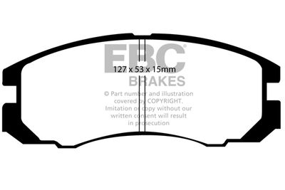 DP847 EBC Brakes Комплект тормозных колодок, дисковый тормоз