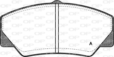 BPA020600 OPEN PARTS Комплект тормозных колодок, дисковый тормоз