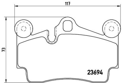 P85070 BREMBO Комплект тормозных колодок, дисковый тормоз