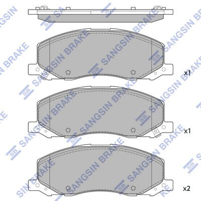 SP1819 Hi-Q Комплект тормозных колодок, дисковый тормоз