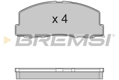 BP2299 BREMSI Комплект тормозных колодок, дисковый тормоз